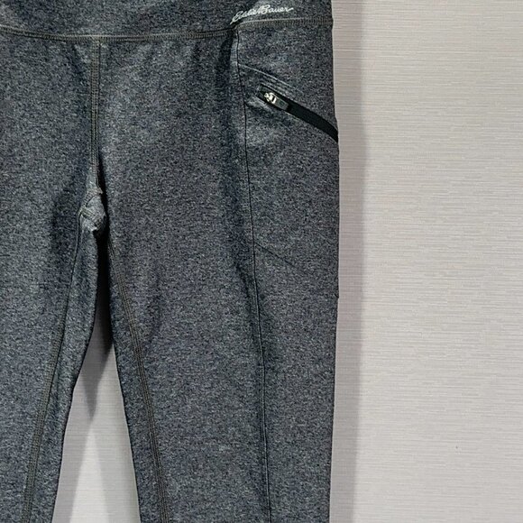 Eddie Bauer Pants Women’s Small Compression Gray Waistband Pocket Zip Pockets - Picture 3 of 13